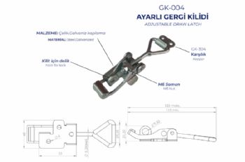 ORTA BOY AYARLI GERGİ KİLİDİ