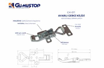 M6  Ayarlı Gergi Kilidi ( Emniyetli)
